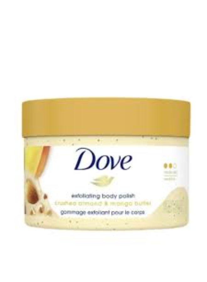 DOVE EXFOLIATING BODY SCRUB MANGO BUTTER 298GM